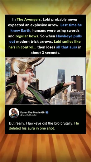 #trend Hawkeye Destroyed Loki’s Aura In 3 Seconds #mcu #marvel