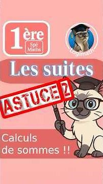 📘 Suites : Calculer une somme facilement (exercice 2)⚠️ | 1ère Spé Maths #maths #suite #sommes