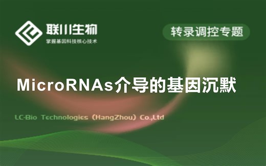 【中文配音+字幕】MicroRNAs介导的基因沉默