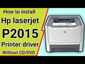 How to install Hp laserjet p2015 printer driver on windows.Hp printer driver instal with usb 2022.