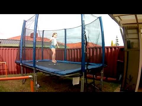 Jump Star 8x12ft Rectangle Trampoline with enclosure