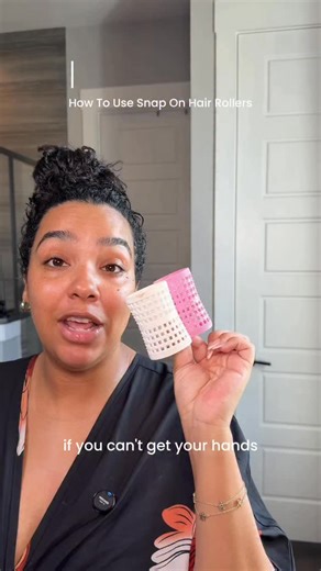 #RollerSet & Go Series ✨ How To Use Snap On Rollers! These #hairrollers are pretty easy to find (and affordable!) so I wanted to share a detailed breakdown of how you can use them on your natural hair! (I used 18 rollers for my whole head!) In your #straightnatural era? Then roller sets are your best friend! They are my go-to method for the healthiest hair I’ve ever had while still keeping my curls intact and a straightened hairstyle that lasts 2 weeks! Ready to roll? Comment “ROLLER” and grab a