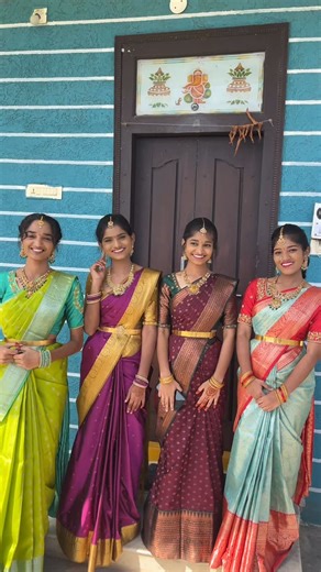 Make_up_by_madhumithareddy on Instagram: "Bridesmaid makeover by @madhumithas_makeovers #makeupartist #bridal #hairstylist #southindia #makersgonnamake #saaredrapping #bridalmakeup #bridalmakeup"