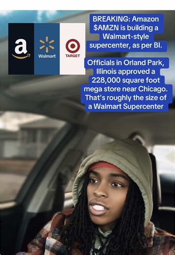 BREAKING: Amazon $AMZN is building a Walmart-style supercenter, as per BI. Officials in Orland Park, Illinois approved a 228,000 square foot mega store near Chicago. That's roughly the size of a Walmart Supercenter #amazon #walmart #target #fyp #orlandpark