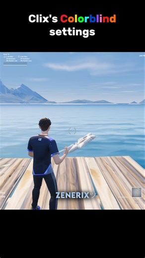Clix's colorblind settings #fortnite #recommended #foryou
