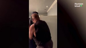 Identical twins switch clothes and prank dad