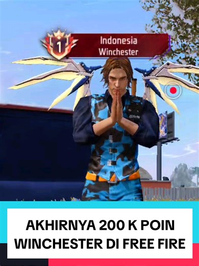 AKHIRNYA 200 K POIN WINCHESTER TOP 1 DI FREE FIRE 🥶@GalangCF REAL #serunyamaingame #FreeFire #fyp