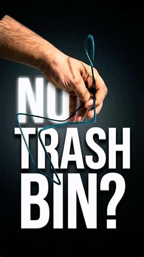 Smart Trash Bag Holder Using Only a Clothes Hanger 🔥