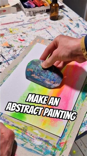 how to make an easy abstract painting #irishartist #makeart #howto #art