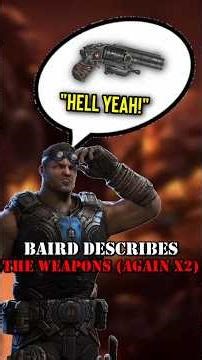 How the weapons of Gears of War are described! (again x2) #gearsofwar #gears5 #gearslore #shorts