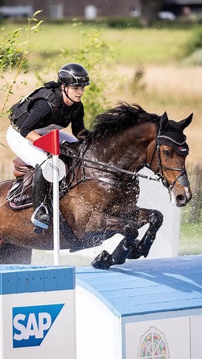 CHIO Aachen on Instagram: "Die großen Gewinner des SAP-Cups heißen Julia Krajewski und Nickel! 😍 Nickel hat zum ersten Mal an unserem SAP-Cup teilgenommen und gleich gewonnen. 🥇 Das ist eine tolle Bilanz! Hier ein paar Fakten über die Nummer 1 im Stall von Julia Krajewski: 🐴 Nickel ist ein 10-jähriger Holsteiner von Numero Uno x Lorentin I. 🤝 Der dunkelbraune Hengst ist laut Julia einfach der beste Kumpel, der immer alles richtig machen will. 💪 Ursprünglich wurde Nickel als reines Springpfe