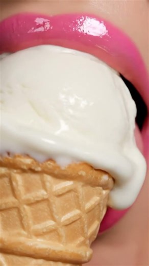 Soft Ice Cream Bite ASMR 🍦 Creamy Relaxing Eating Sounds #shorts