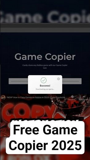 How to Copy Games on Roblox #roblox #robloxedit #shorts #uncopylocked #robloxgamecopier #tutorial