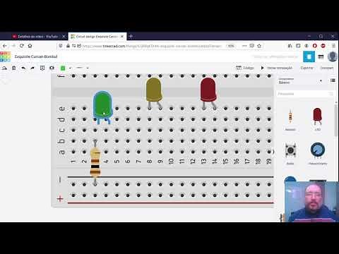 Tutorial Tinkercad: Arduino semáforo de trânsito