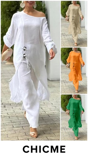 Chic Me on Instagram: "A little cozy-loungewear moment today ✨ Love the cold-shoulder detail and wide-leg pants — perfect for staying comfortable at home. If you want to take a peek, the link is down below. 🌿💛 https://urlgeni.us/amazon/JxtRAM #LoungewearLife #ComfyOutfits #TwoPieceSet #ColdShoulderTop #WideLegPants #OOTDVideo #EverydayStyle #ChicAndComfy #RelaxedFit #AmazonFinds"