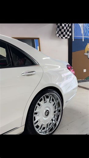 Check Out Customized Mercedes S560 w/ 22 inch Forgiato Custom Painted Wheels