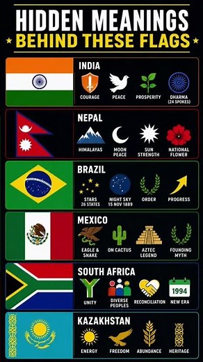 99% of People Don't Know These Flag Secrets 🤯 #information #fact #geographyfacts