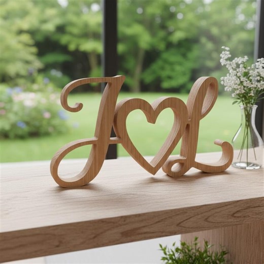 Plaque en bois des initiales du couple, nom personnalisé en bois, cadeau de la Saint-Valentin, plaque en bois des initiales du couple, anniversaire de mariage, cadeau de fiançailles - Etsy France