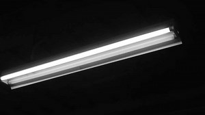 Fluorescent tube flicker inside the building.