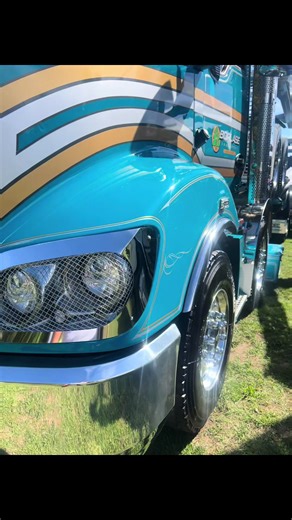 Can’t forget my other favourites , especially with their new 610s. Borlase transport looking absolutely stellar today #trucking #truckspotter #kidsnrigstruckshow #loggingtruck