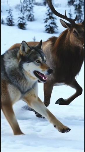The Wolf Chased Through the Storm Without Fear