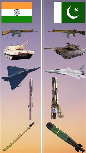 India vs Pakistan Weapons Comparison