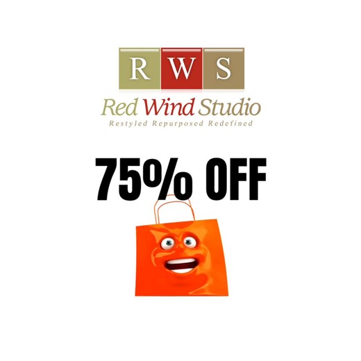 Starting today everything that was 65% off is now 75% off. All furniture is 20% off their already reduced prices. We need everything gone. ONLY 6 DAYS LEFT. #closingsale #sale #lastdays #closingsoon #storeclosing #cambridgeontario #discoverpreston #cbridge | Red Wind Studio | Facebook