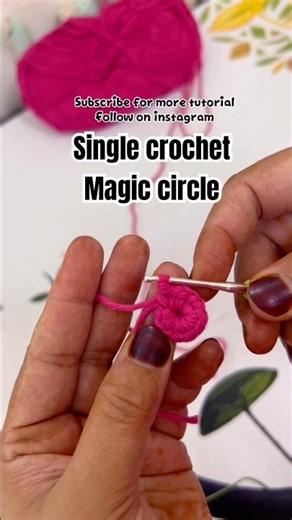 Magic circle | for beginners |tutorial #shorts #magiccircle #crochettutorial