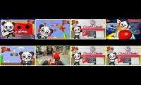 Mix of 8 videos from youtube : 3 same combo panda episodes but 5 diffrent ones!