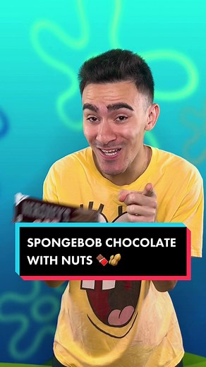 Chocolate with Nuts 🍫🥜😂 #fyp #foryou #spongebob #chocolate