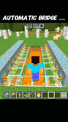 😱🔥AUTOMATIC BRIDGE BUILD THAT BUILDS ITSELF?!#Minecraft#AutomaticBridge#ItSelfBuild