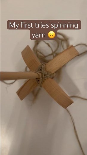 Spinning - How hard is it? First try with a Turkish spindle (cross-arm Spindle)