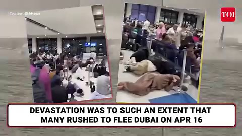 33K views · 139 reactions | Heavy rainfall flooded homes and streets of Dubai after it received a year’s worth of rain within hours. Massive traffic jams were observed on Highways and streets as rainwaters halted several vehicles in the middle of the roads. People were seen pushing cars in waist high flood water. Floodwaters entered major luxury malls in the city. | The Times of India | Facebook