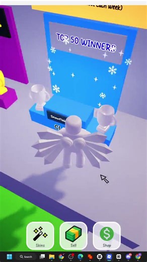 Sniping Snowflake Aura (Free UGC limited) #1 #roblox #robloxdev #shorts #freeugclimited