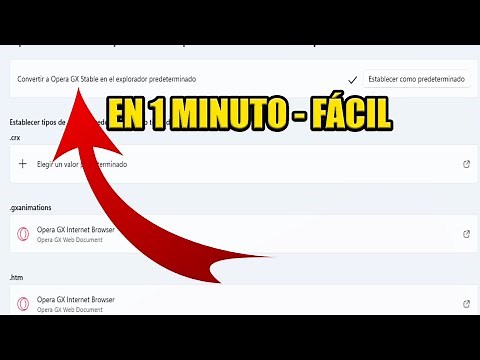 como PONER OPERA GX como NAVEGADOR PREDETERMINADO WINDOWS 11