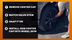 17" Chrome Wheel Skin Set Made for Ford Bronco Sport (2021-2023) | Durable ABS Plastic Cover Hubcap | Fits Directly Over OEM Wheel