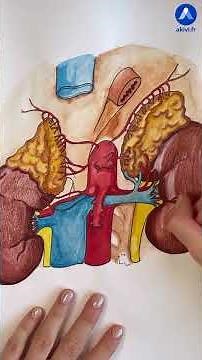 Anatomie des glandes surrénales - endocrinien partie 2 #shorts