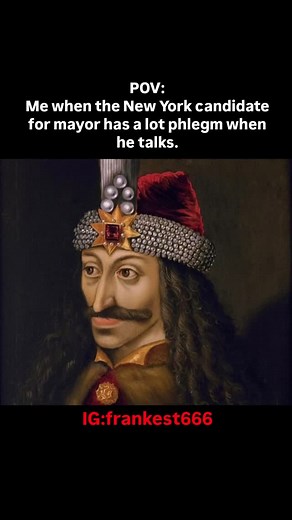 POV: Me when the New York candidate for mayor has a lot phlegm when he talks. | Frank Clevenger