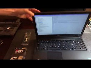 Dell Precision 7530 laptop RAM memory and SSD hard drive upgrade and BIOS configuration