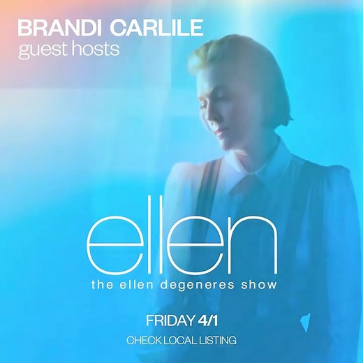 I can’t believe I’m saying this… but I’m GUEST hosting THE Ellen DeGeneres SHOW! What was I thinking?? Lol I’m terrified but it’s also exhilarating! I will be joined by absolute legends Alicia Keys Billie Jean King and Allison Russell! Pray for me 🤯🙌🏼🕺 | Brandi Carlile