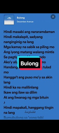 Bulong by December Avenue | Full Lyrics Songsmith