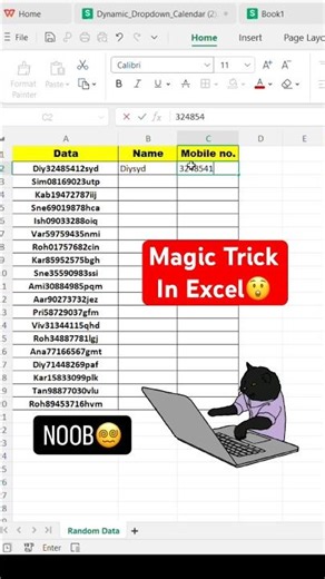 OMG😱Magic Tricks in Excel | Separate Text and Number in Excel #exceltutorial #excel #exceltricks