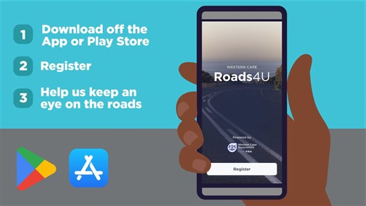 🎥 WATCH: Bringing Innovation to the Roads of the Western Cape! The Roads4U app is officially live! As the first provincial government in South Africa to launch a tool like this, we are putting the power of infrastructure maintenance directly in your hands. With Roads4U, you can: ✅ Report in Seconds: Potholes, faulty signals, and more. 📍 Automatic GPS Pinning: No more guessing where the issue is. 📸 Upload Photos: Help our teams arrive prepared with the right info. 🔄 Smart Routing: Reports for