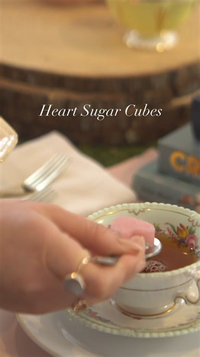 Romanticize everything ... including your sugar cubes 💖☕️ Follow these simple steps to make adorable heart-shaped sugar cubes. You won't regret it 😍 | HGTV