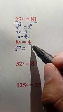 Step-by-Step Tutorial: Solving Equations with Exponents #maths #basicproblems #mathematica