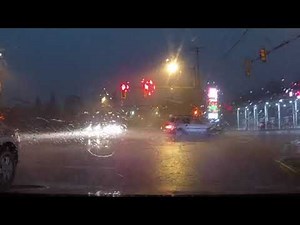 Driving Twoards, and through Severe Thunderstorm.