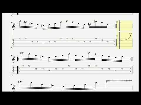 Paul Gilbert - Guitar Solo Tab