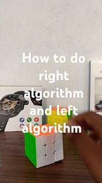 how to do right algorithm and left algorithm
