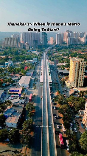 Thane city ( Sagar Kesarwani ) on Instagram: "Comment and ask government when can be travel in the Thane Metro?🗣️🤔 Share with everyone & let them also comment🤩 maybe they can do start working fast😱 Shot: @djiglobal mini 3 pro Created: @proudthanekars 🚨 Don’t repost without my permission 🚨 However, sharing in stories is appreciated 🙏 #thane #thanefoodie #thanekar #thanecity #thanefood #thanet #thanewest #thanekars #thanelive #thaneermathandinagal🍉🍉🍉 #thanefoodblogger #duethane #thanemet
