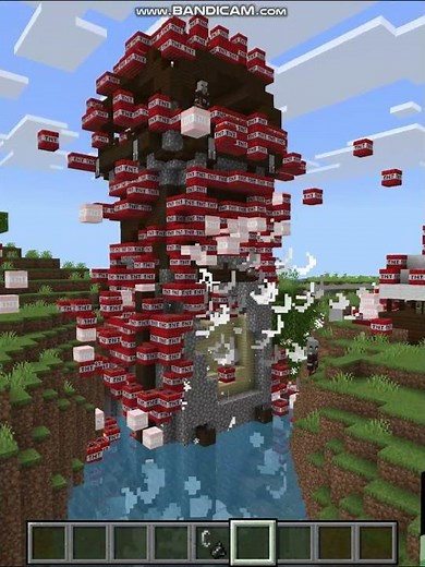 Day 2 Of Exploding Things On Minecraft #minecraft #shorts #viral